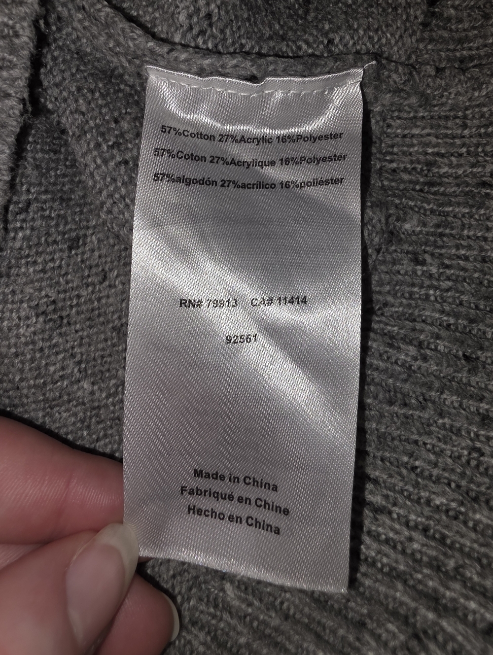 Motherhood Maternity Sweater Size L Gray Speckles - Picture 7 of 8